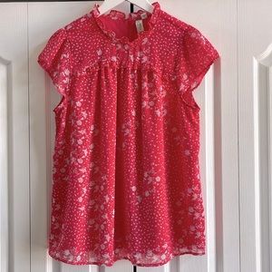 JOIE Babydoll Blouse Large